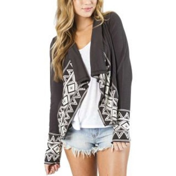 Billabong Sweaters - Billabong Small Sweater French Terry Grey NWT